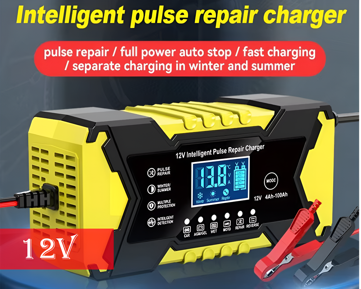 12V Smart Car Battery Charger