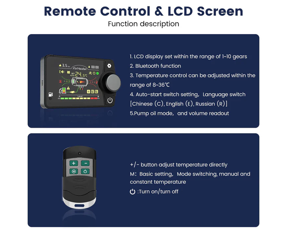 Bluetooth App Control Diesel air heater