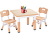 Height Adjustable Toddler Kids Table & Chair Set for Ages 3-8