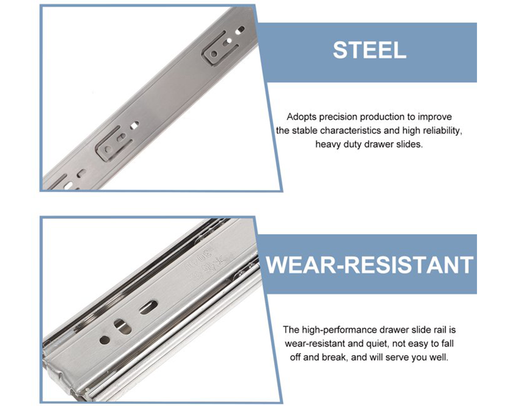 400mm Drawer Slides Runner – Heavy Duty Full Extension Drawer Slides