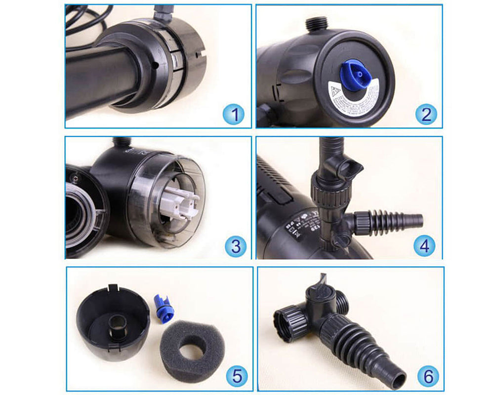 CUP-139 Pond Pump Filter  – All-in-One UV Filter Submersible Garden Fountain System