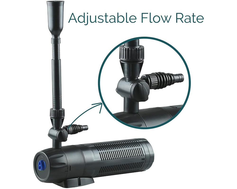 All in One Pond Pump Filter with Fountain & UV Sterilizer for Crystal Clear Water