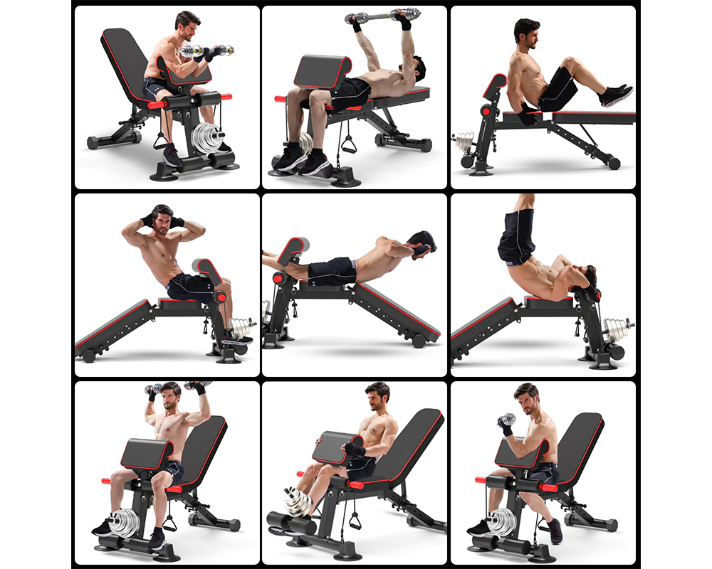 Foldable Workout Bench for Home Gym Strength Training