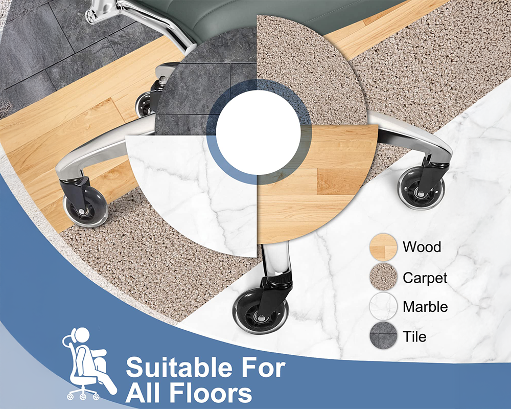 3 Inch Chair Caster Wheel 5 PCS