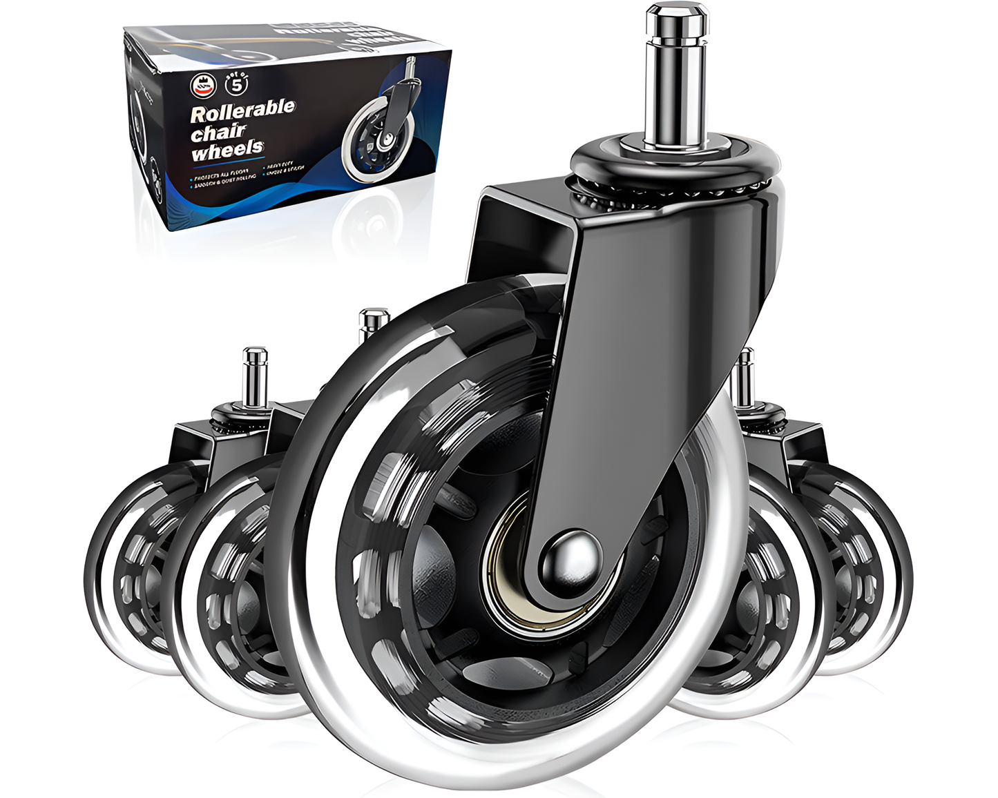 3 Inch Chair Caster Wheel 5 PCS