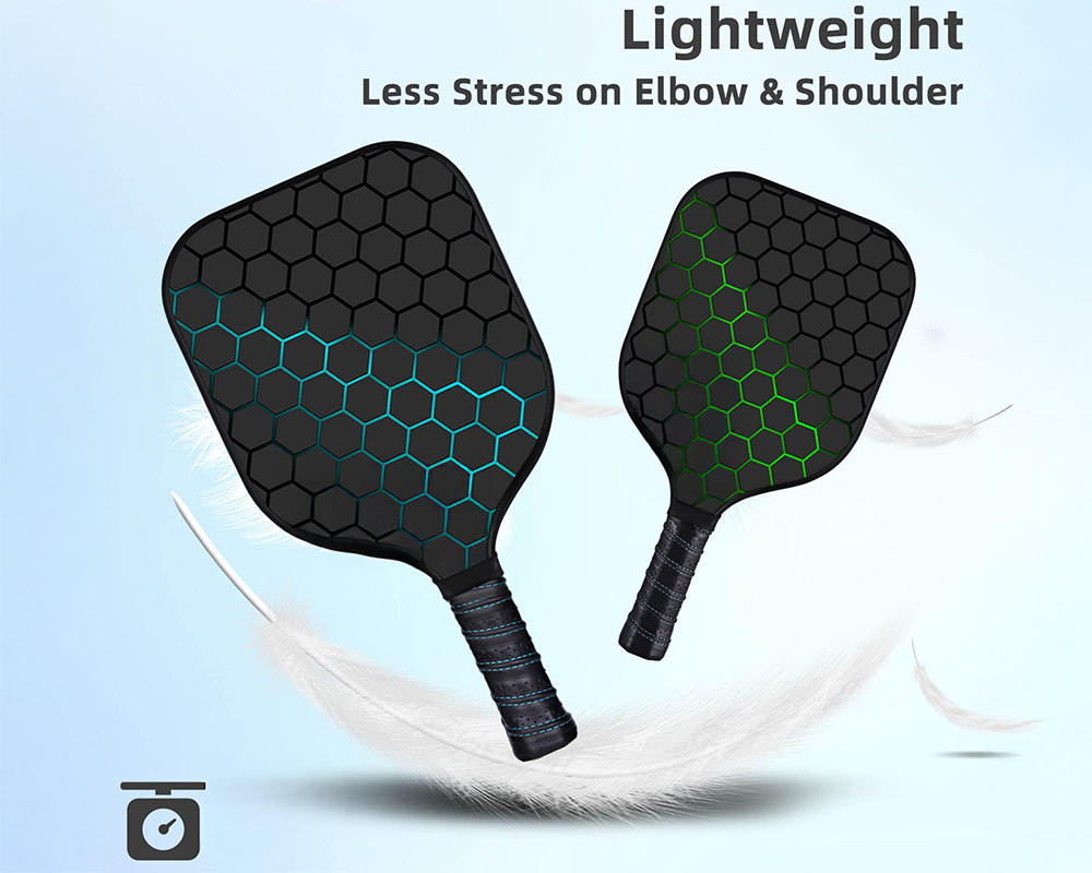 Pickleball Paddles Set of 4 – Pickleball Set with Balls & Bag