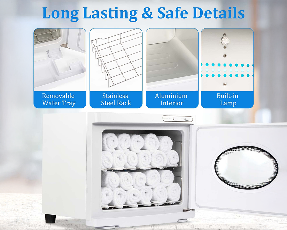 23L Hot Towel Warmer UV Sterilizer Cabinet Salon & Home Use
