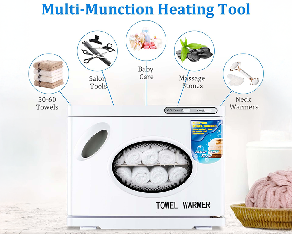 23L Hot Towel Warmer UV Sterilizer Cabinet Salon & Home Use