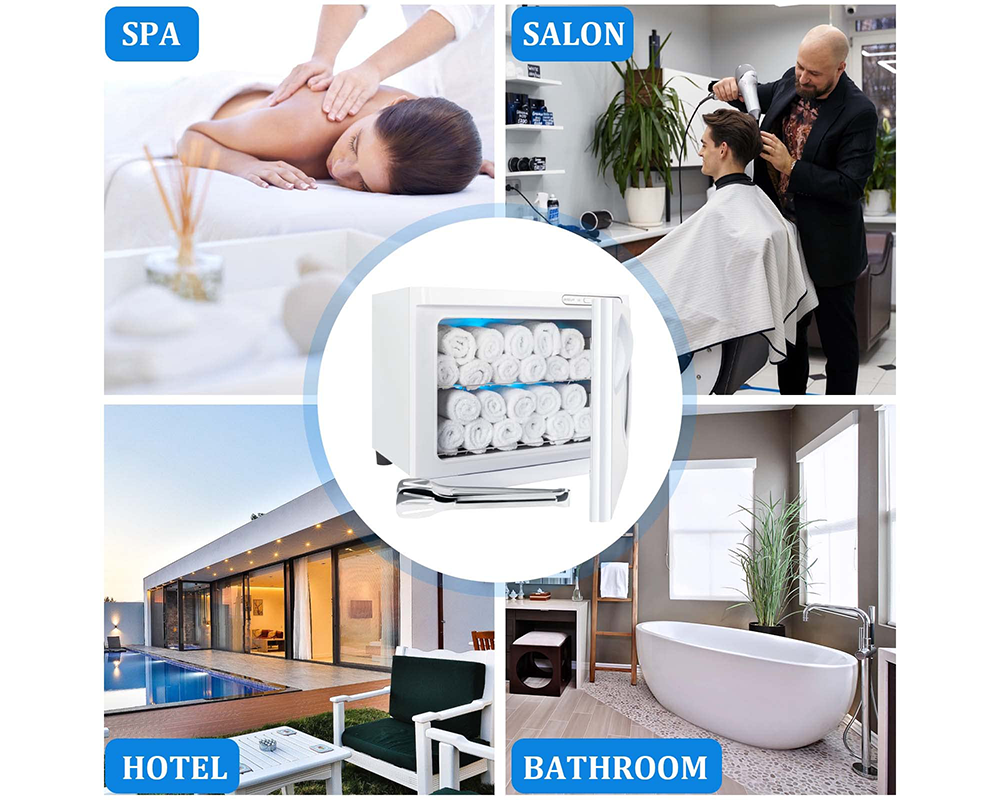 23L Hot Towel Warmer UV Sterilizer Cabinet Salon & Home Use
