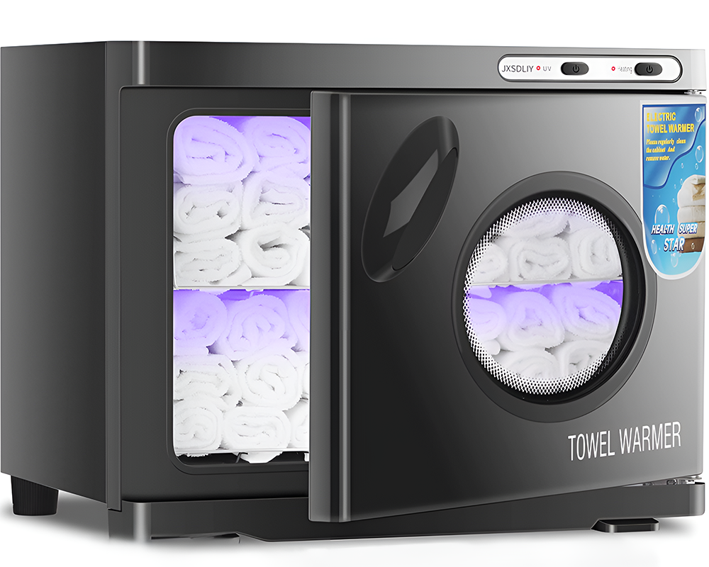 Towel Warmer Sterilizer 23L Large Capacity Heated Cabinet for Spa, Salon, and Home Use