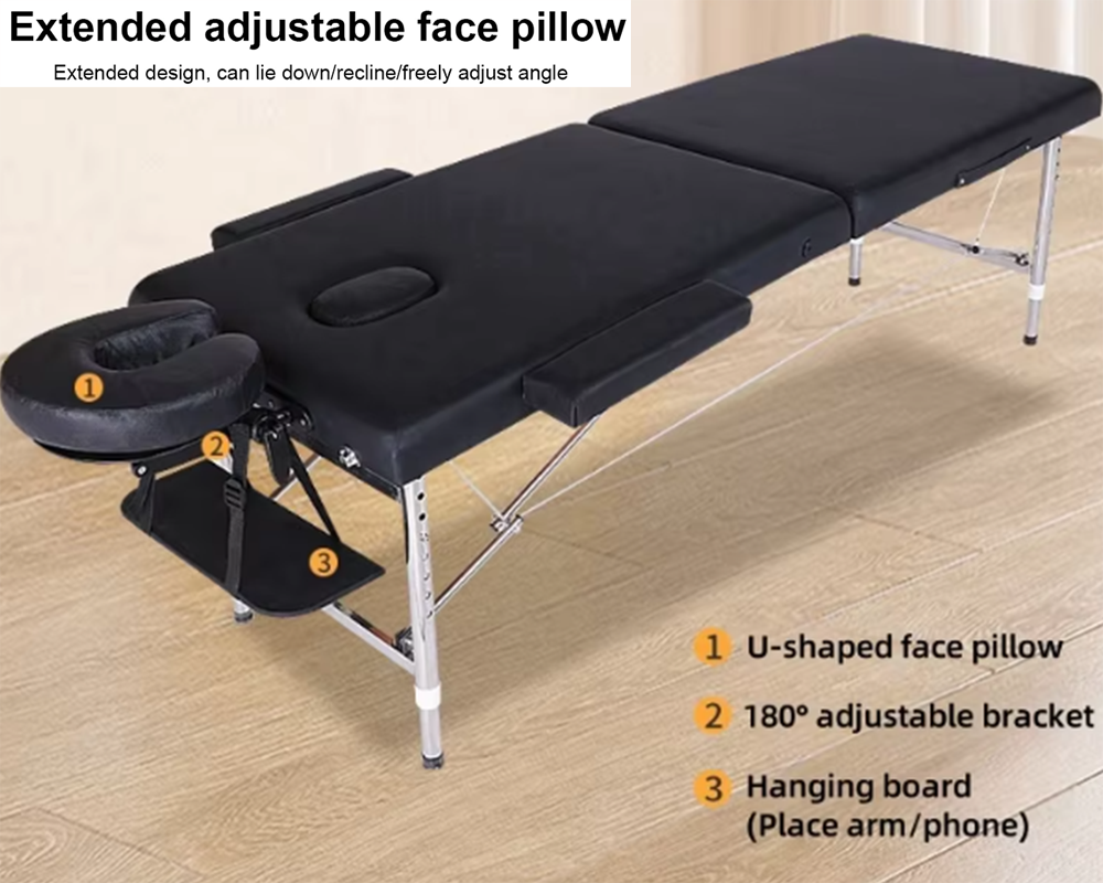 Foldable Massage Table – Adjustable & Portable Use