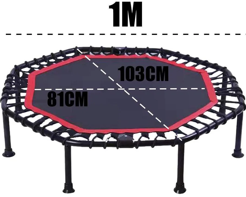 42'' Mini Trampoline Rebounder Compact and Durable Fitness Equipment