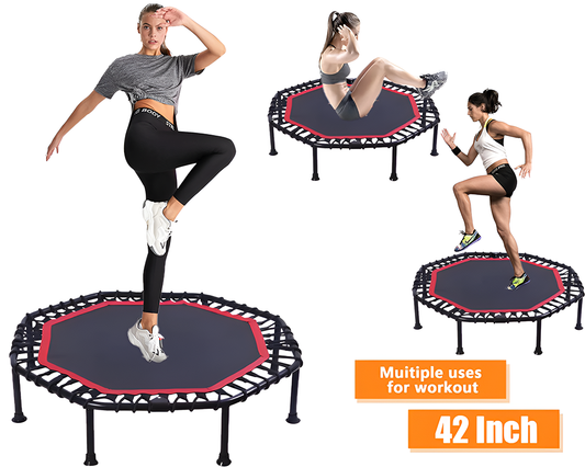 42'' Mini Trampoline Rebounder Compact and Durable Fitness Equipment