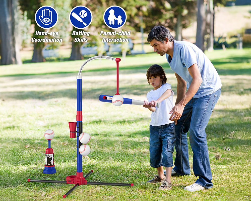 Baseball Set for Kids – 3-in-1 Baseball Set for Kids with Launcher