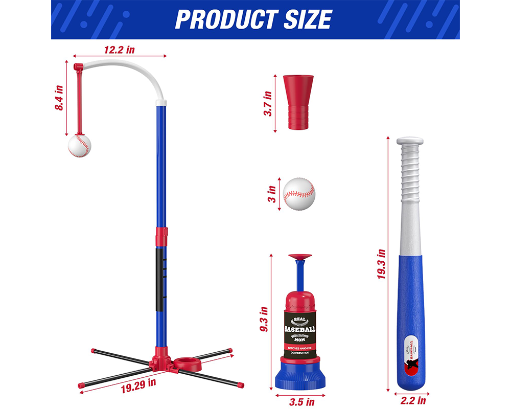 Baseball Set for Kids – 3-in-1 Baseball Set for Kids with Launcher