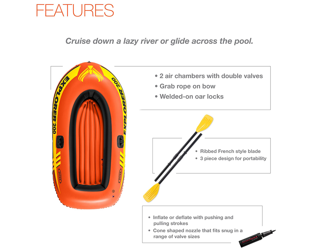 Inflatable Kayak Boat Set