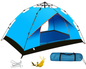 Camping Tent for 3–4 Persons – Waterproof Pop-Up Camping Tent with Instant Setup & Dual Doors