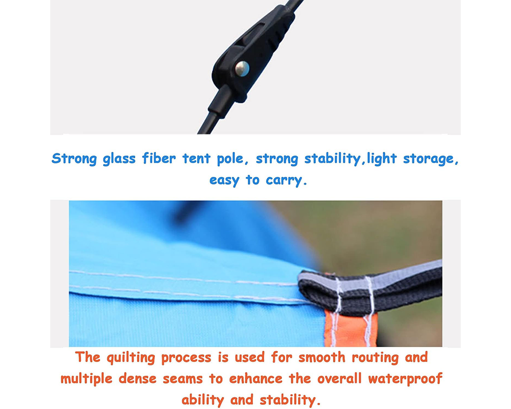 Pop Up Camping Tent 3-4 Person Outdoor Folding Tent