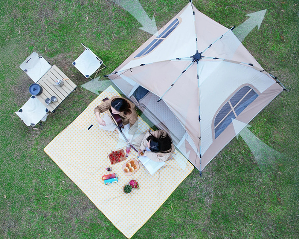 Camping Tent Outdoor Camping Hiking Tent 3-4 Person