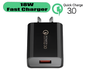 18W Fast Charger QC 3.0 USB Wall Charger