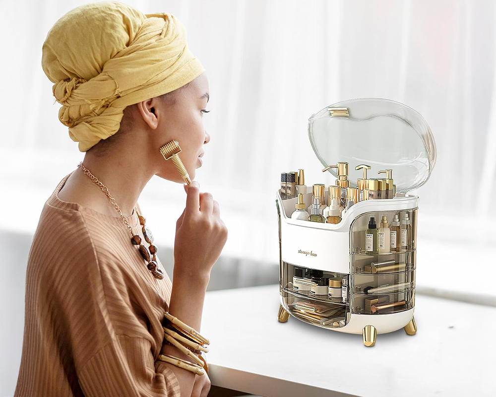 MakeUp Case Makeup Box Dustproof Cosmetic Storage Box Organiser