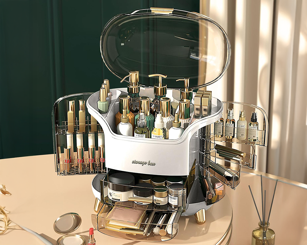 MakeUp Case Makeup Box Dustproof Cosmetic Storage Box Organiser