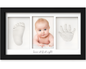 Footprint and Handprint Memory Kit – Duo Photo Frame Keepsake Art Kit with Clay, Roller & Name Printing Tools