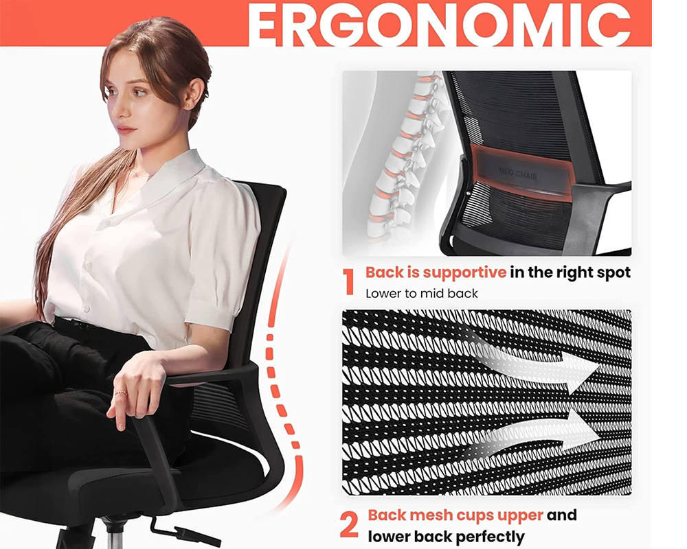 Ergonomic Office Chair, Computer Chair