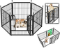 Dog Playpen Outdoor 80x100cm – 6 Panel Dog Playpen Outdoor Fence Kit