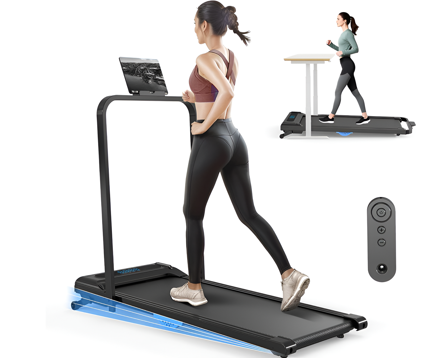 Portable Walking Treadmill  Compact Treadmill for Home & Office