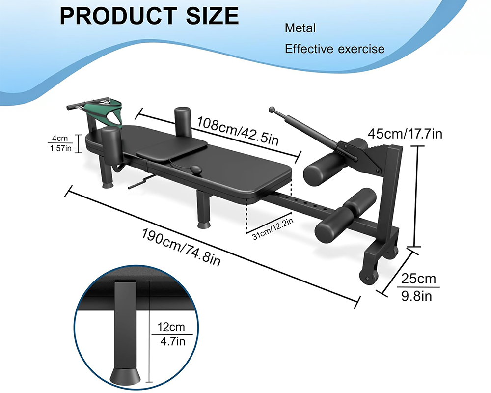 Full Body Traction Bed Portable Cervical and Lumbar Traction Table