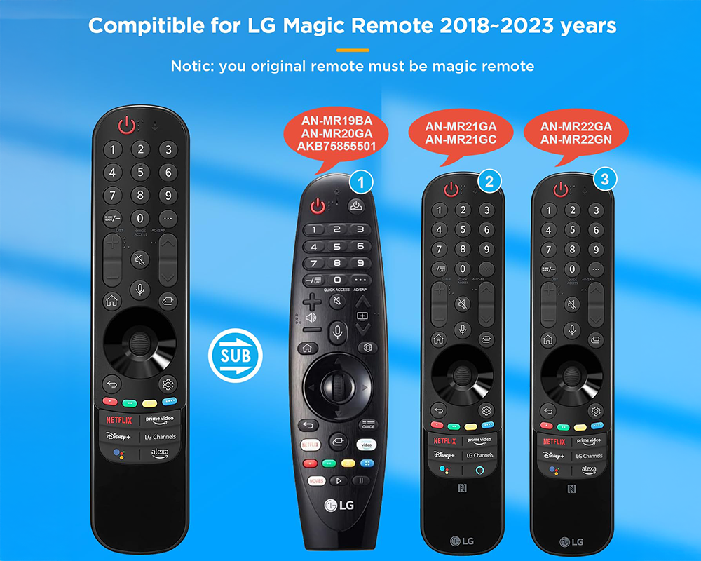 Replacement LG TV Remote