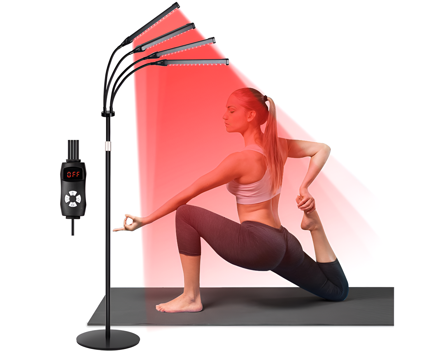 Red Light Therapy Lamp 4 Heads – Infrared Red Light Therapy Lamp
