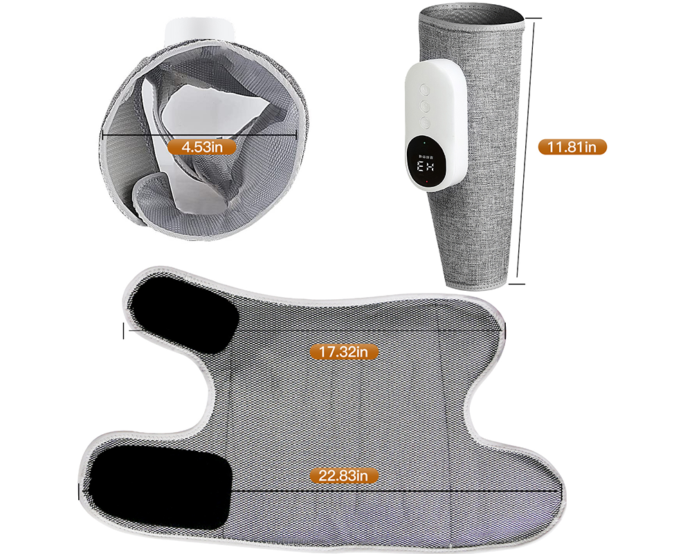 Leg Massager with Heat – Air Compression Leg Massager for Circulation & Pain Relief