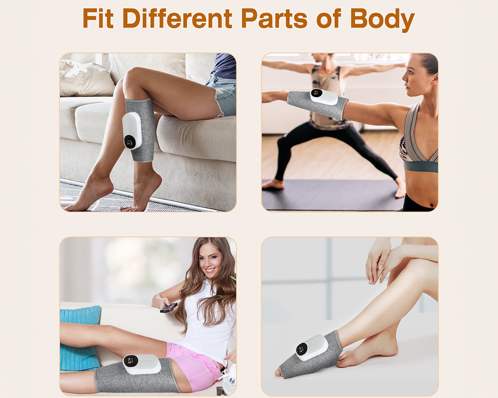 Leg Massager with Heat – Air Compression Leg Massager for Circulation & Pain Relief