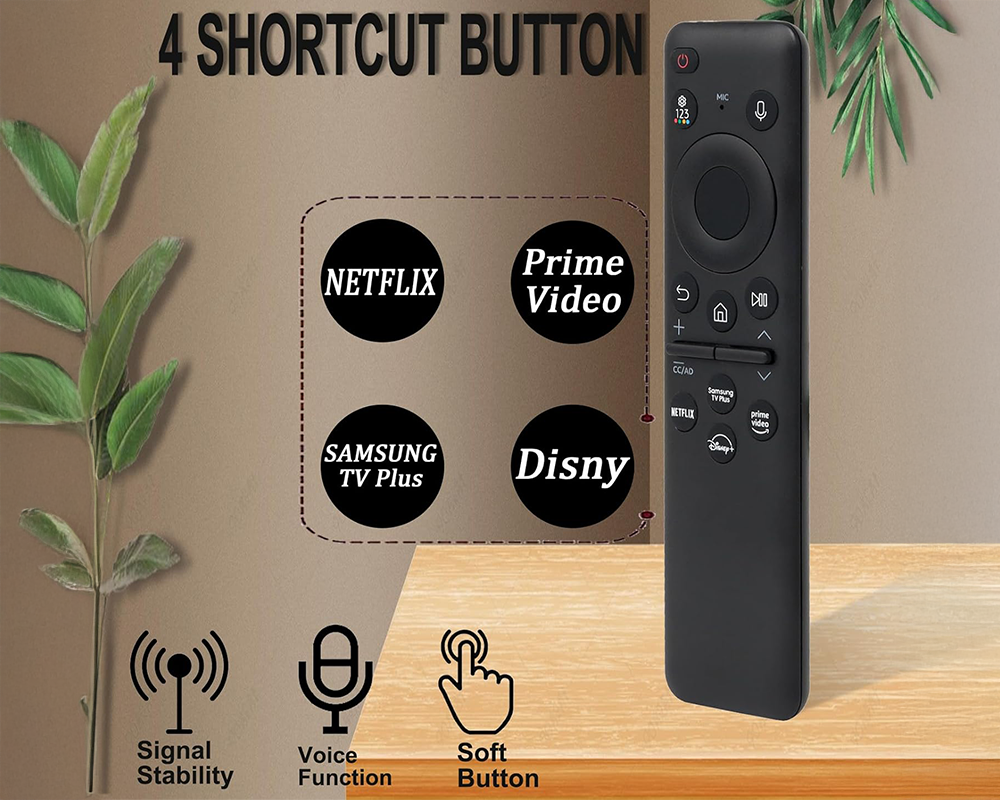 Replacement Samsung TV Remote Solar Powered with voice Control