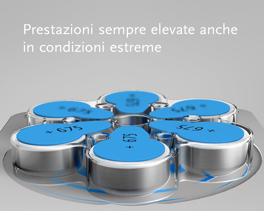 Powerone Size 675 Hearing Aid Battery Mercury-Free Pack of 60