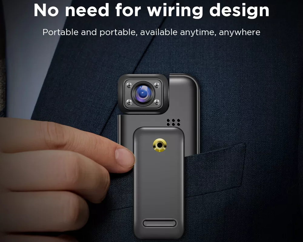 Body Camera WiFi HD Recorder – Night Vision Security Body Camera 1080P