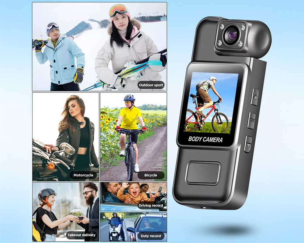 Body Camera WiFi HD Recorder – Night Vision Security Body Camera 1080P