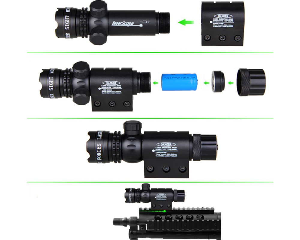 Green Laser Sight Tactical Scope – Rifle Dot Green Laser Sight 532nm