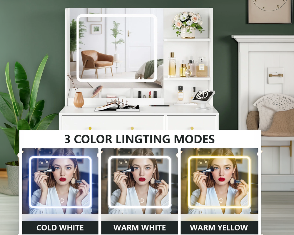 Vanity Dressing Table with LED Lights