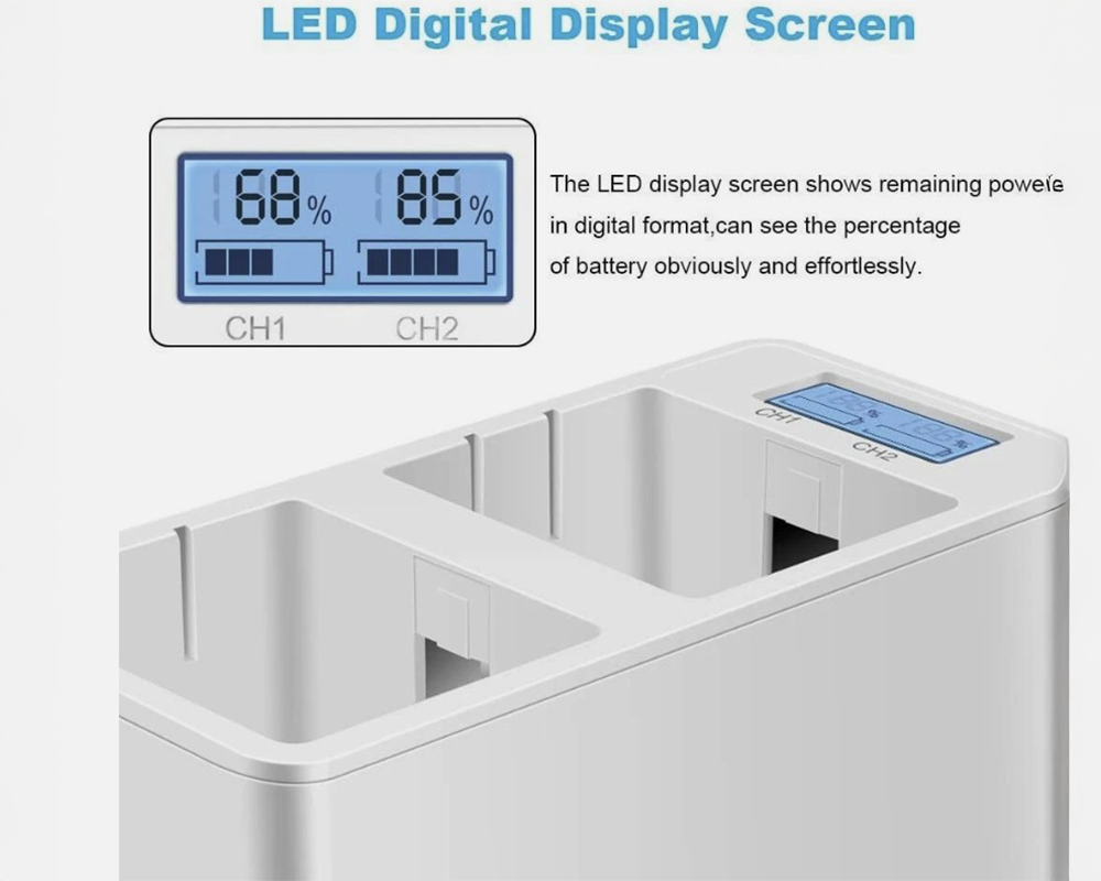 Arlo Pro Battery Charger – Dual Slot High-Speed Charging Dock for Arlo Pro / Pro 2 / Go
