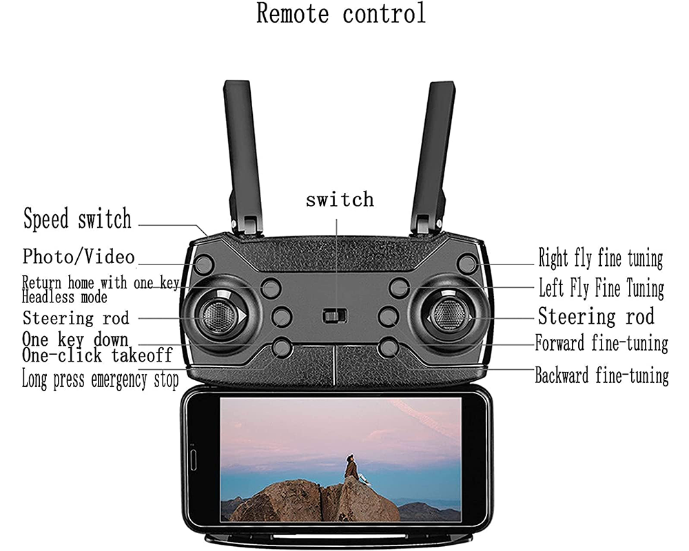 Drone With Camera and Battery