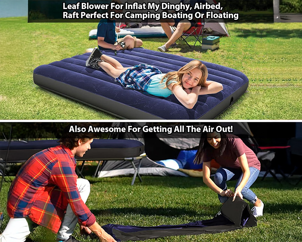 Cordless Leaf Blower for Bosch CORE18V Battery – High Performance Brushless Motor, 2-in-1 Blower & Vacuum