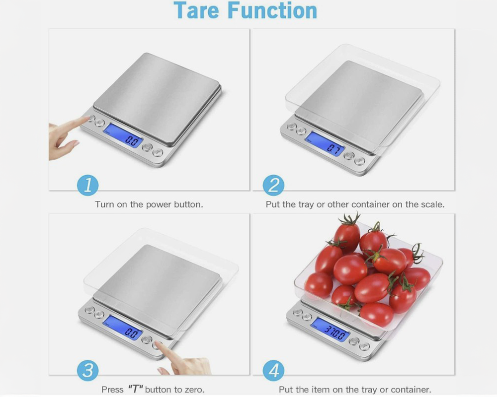 Digital Kitchen Scale – Mini Pocket Scale with 500g Capacity and 0.01g Precision