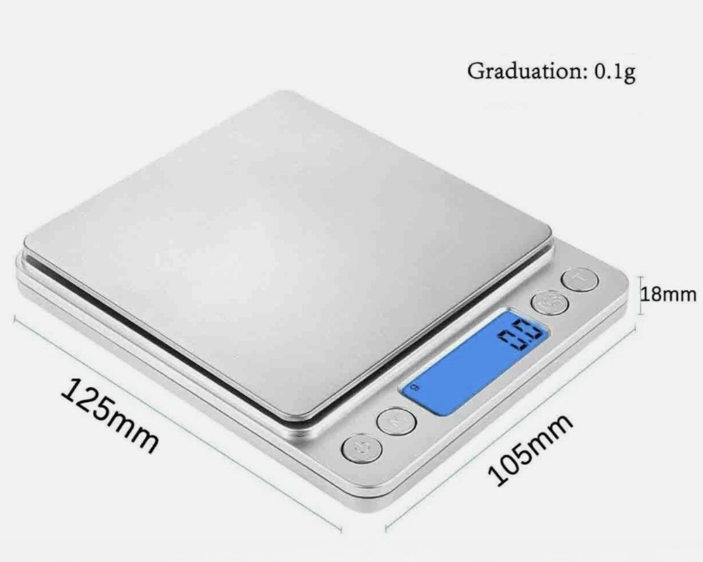 Digital Kitchen Scale – Mini Pocket Scale with 500g Capacity and 0.01g Precision