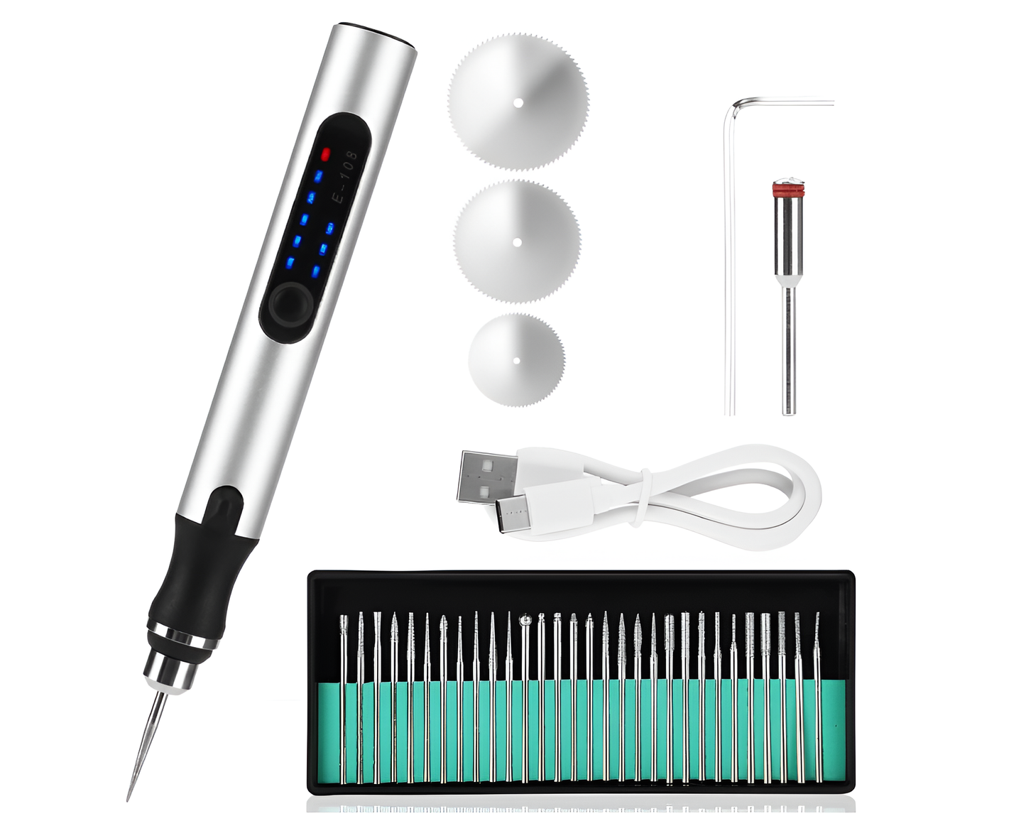 Electric Engraving Pen – Cordless Engraver Tool, Micro Carving Pen, Rechargeable Engraver Machine