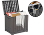 Outdoor Storage Box with Lockable Lid – Heavy-Duty Modern Gray Deck Box