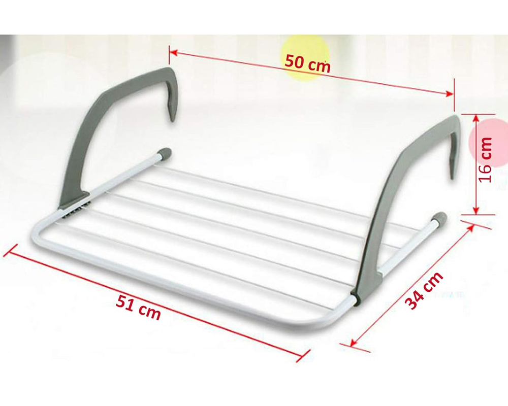 Clothes Drying Rack for Balcony – Folding Clothes Drying Rack for Balcony 6pcs