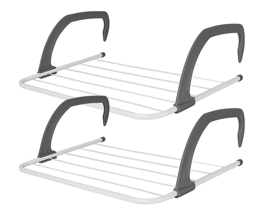 Cloth Drying Rack for Balcony – Folding Cloth Drying Rack for Balcony 6pcs